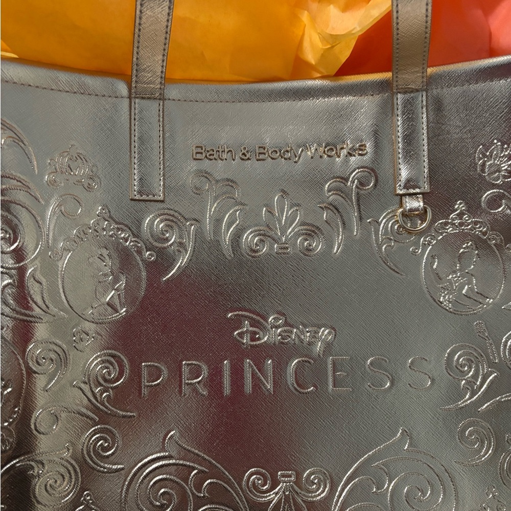 Bath & Body Works Disney Princess Gold Embossed Tote